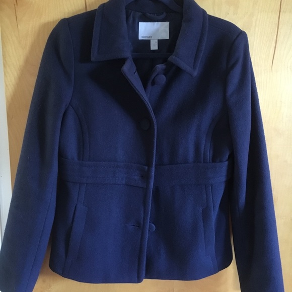 old navy blue coat